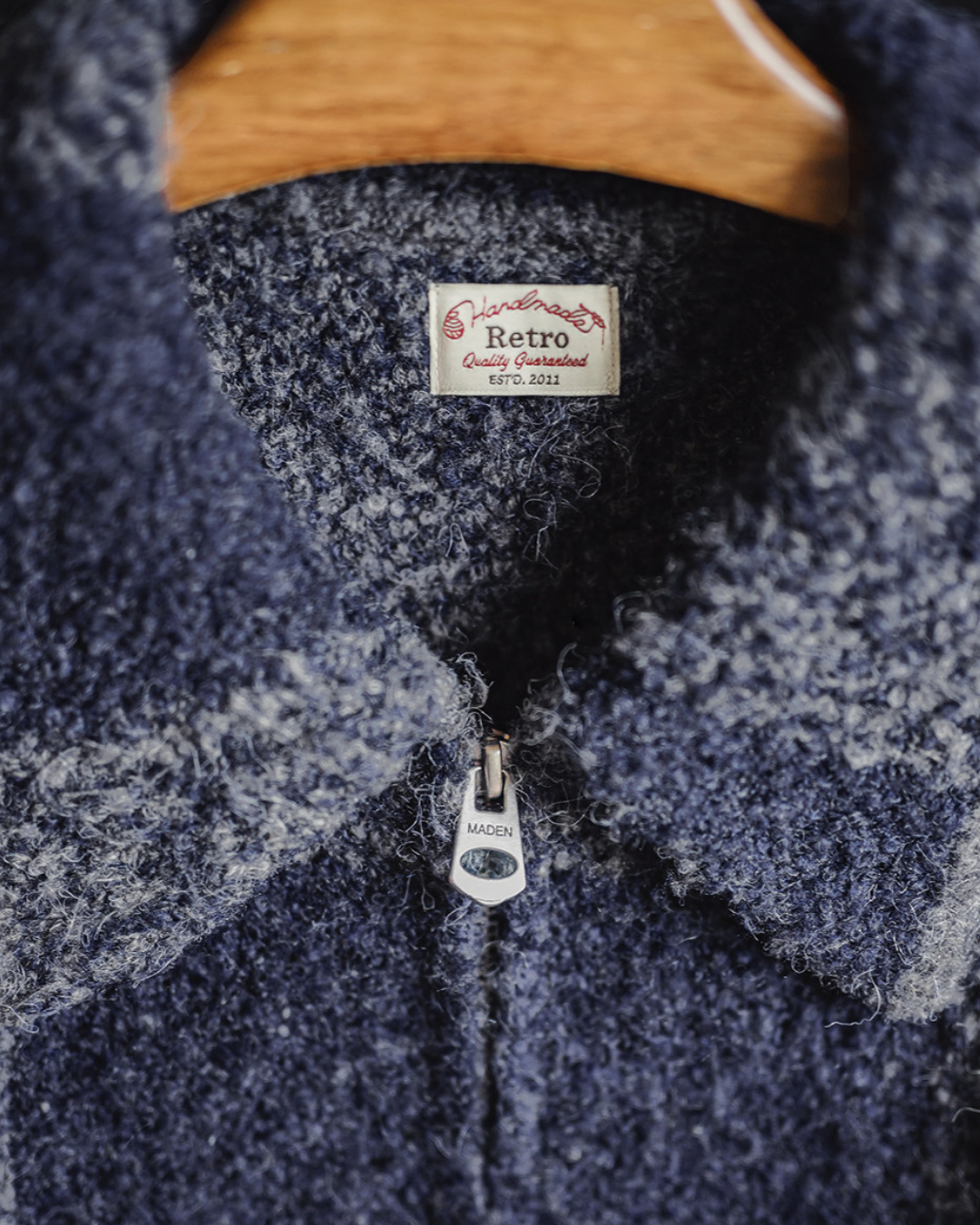 グリーンベイ ボアチェックジップアップジャケット 2232