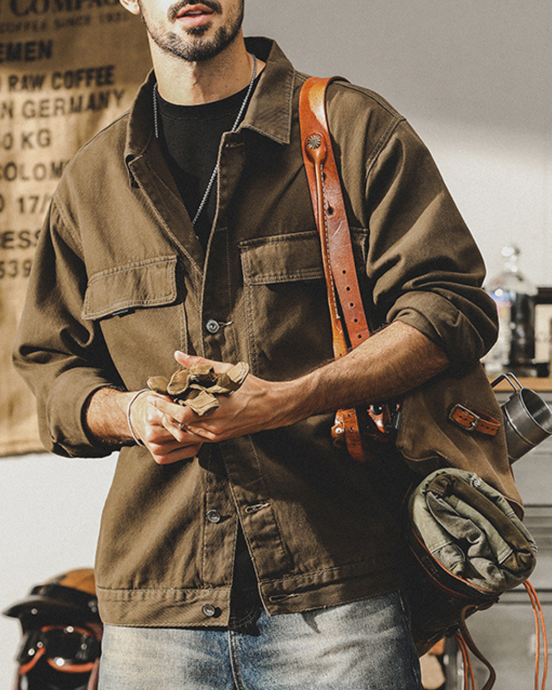 ジンジャー ダブルポケットタフネスツイルジャケット 2183