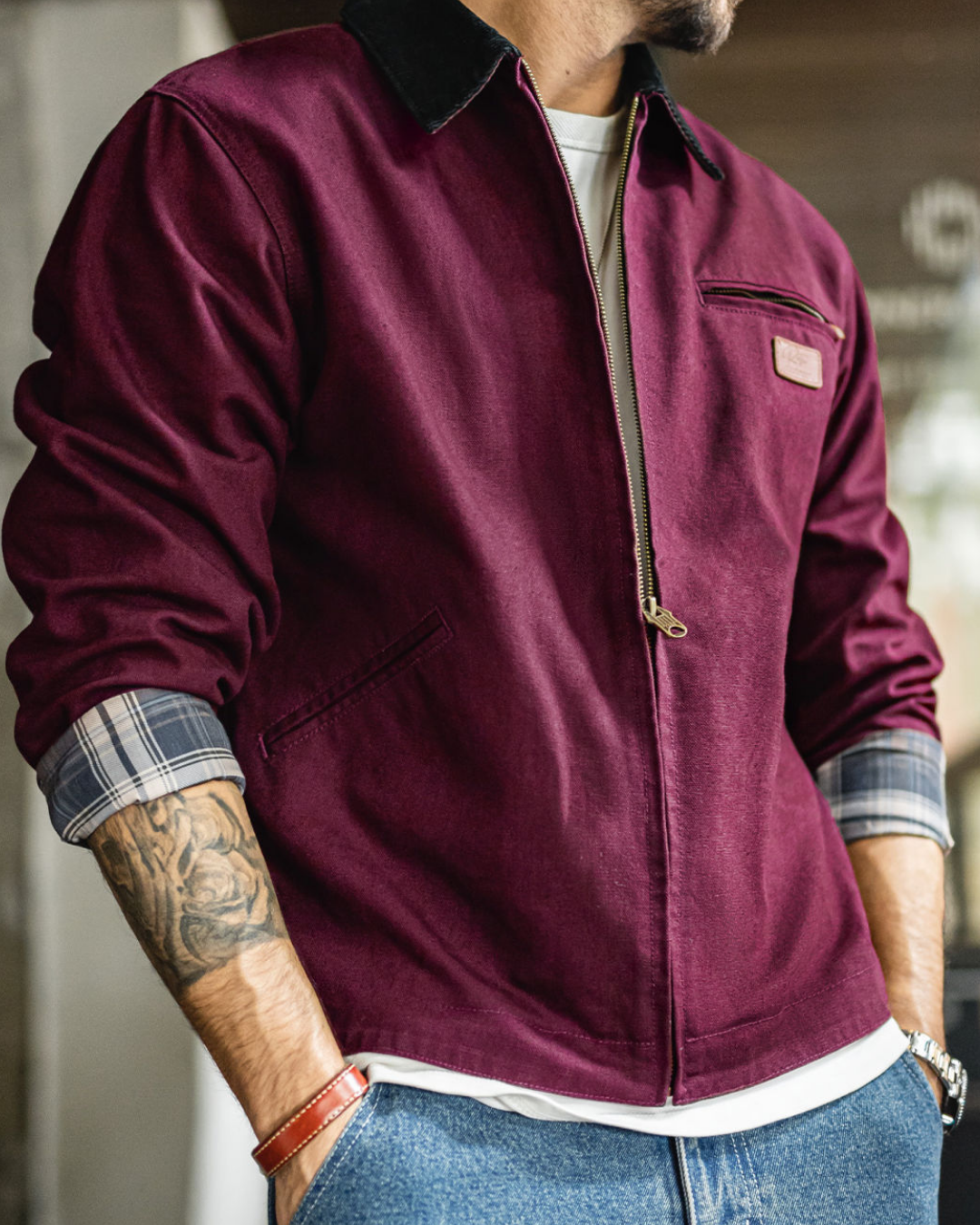 トノパー コーデュロイカラーデニムジャケット 2254