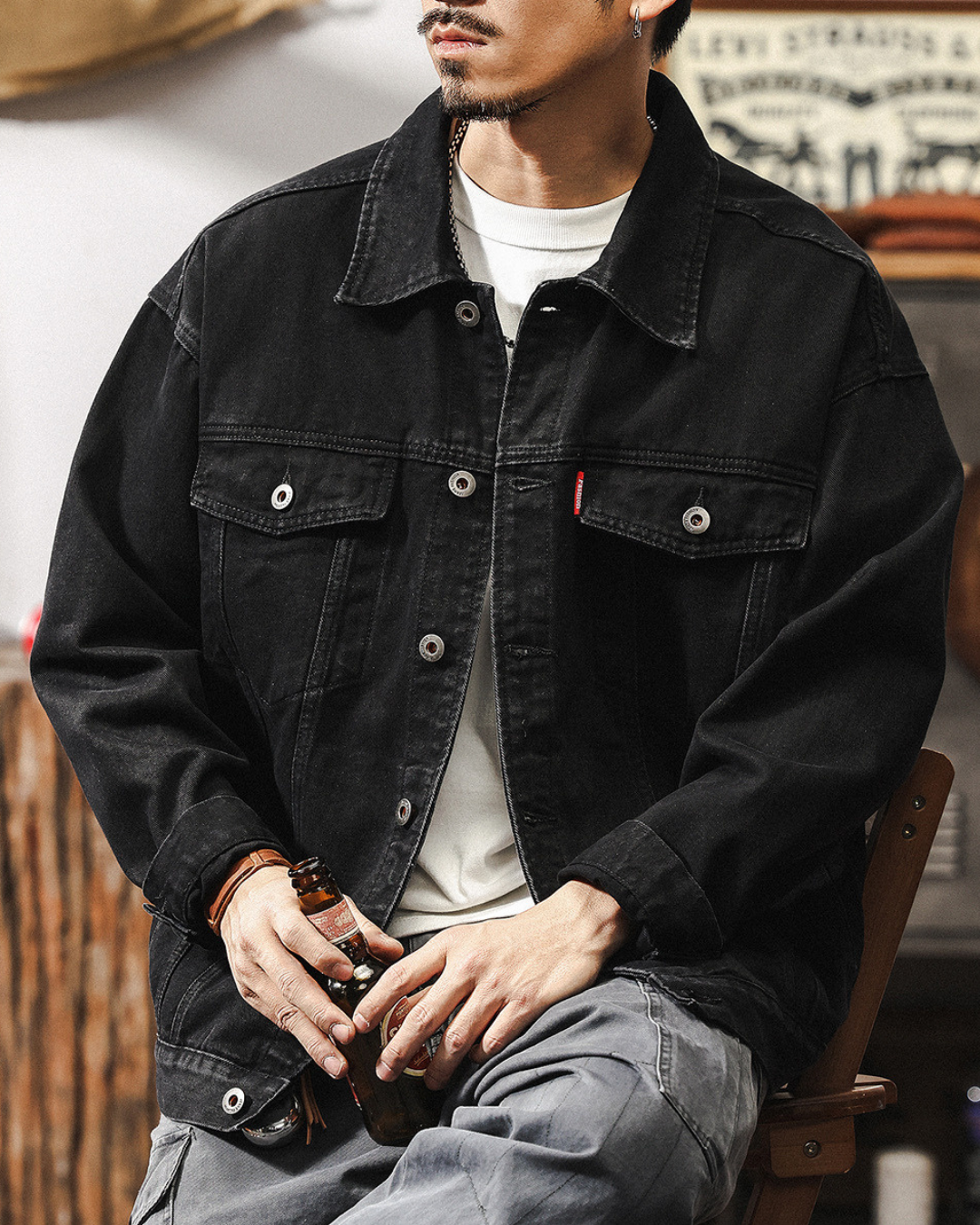 エセル ブラックデニムジャケット 2113 – アメカジ通販サイト|RUDGE エセル ブラックデニムジャケット 2113 – アメカジ通販サイト|RUDGE