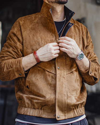 スエードタッチ切り替えジャケット 2237