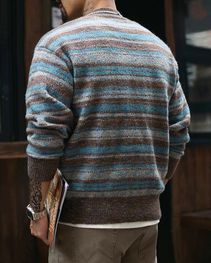 バーリントン メランジカラーマルチボーダーニット 2292