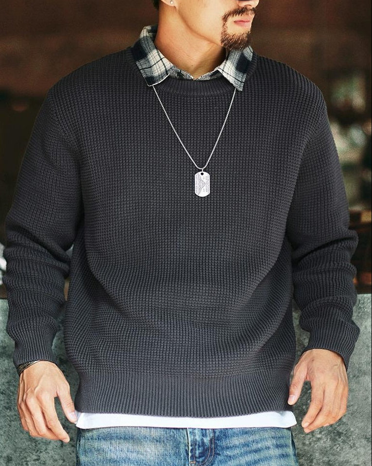 ナンタケット ドッキングシャツワッフルニット 2304