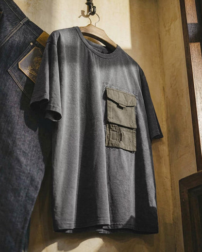 ゴフス ダブルフラップポケットウォッシュドTシャツ 2699