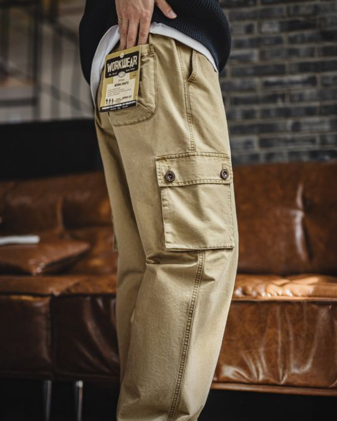 ラグナビーチ マルチポケットストレートワークパンツ 2245