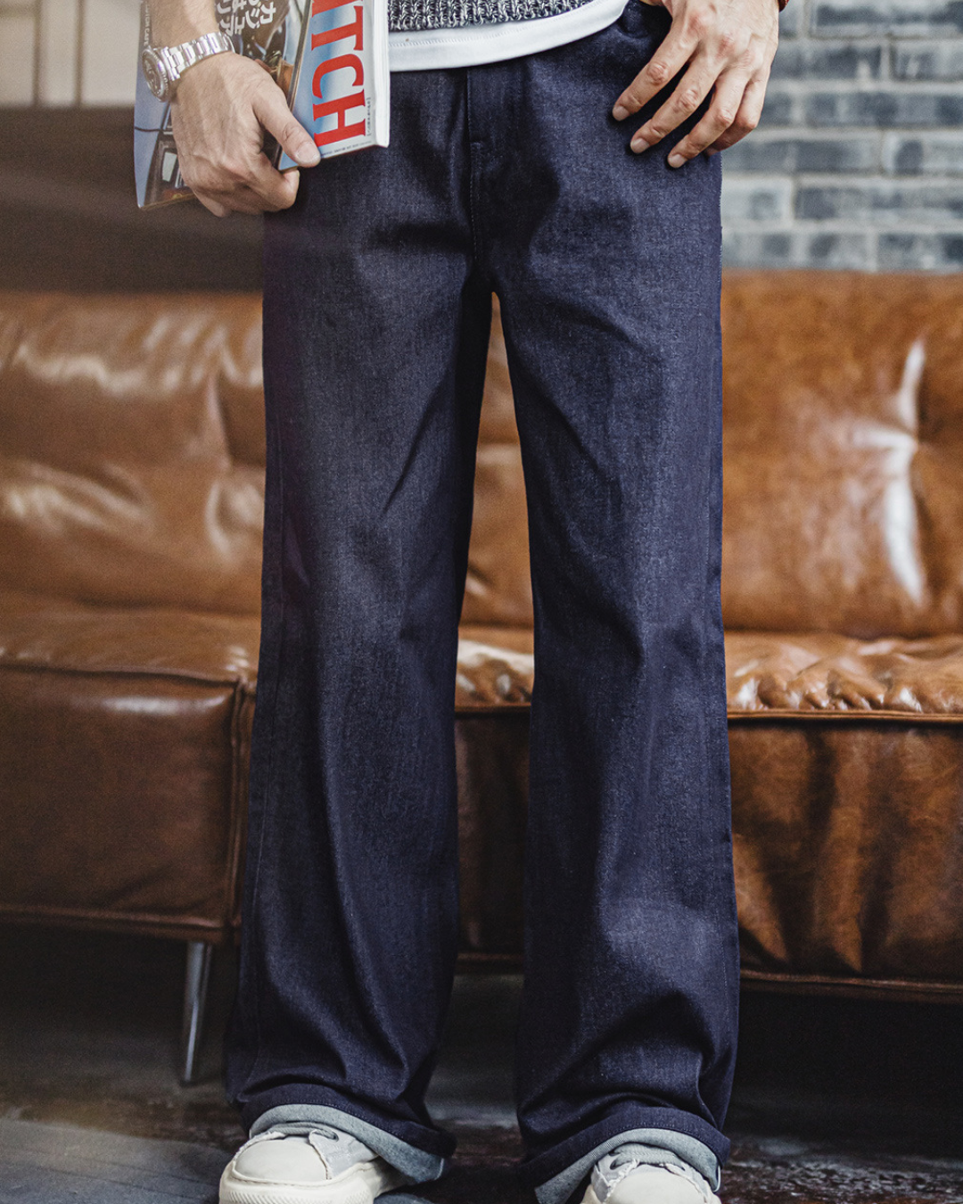 ペイジ ドレープワイドデニムパンツ 2260