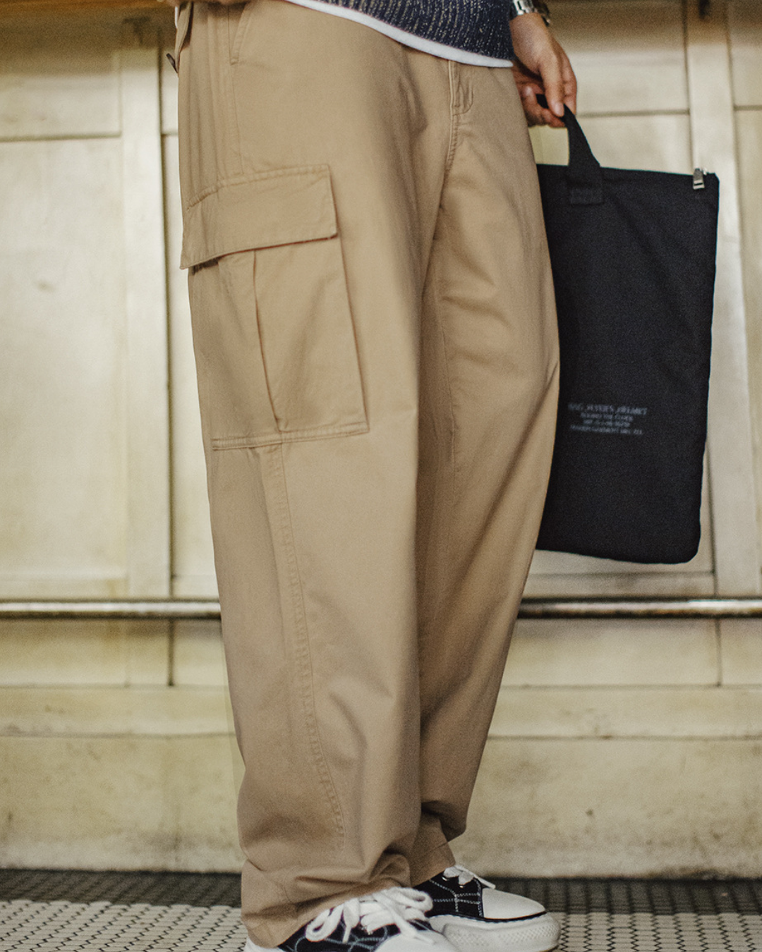 ヨンカーズ ラージポケットワイドワークパンツ 2234