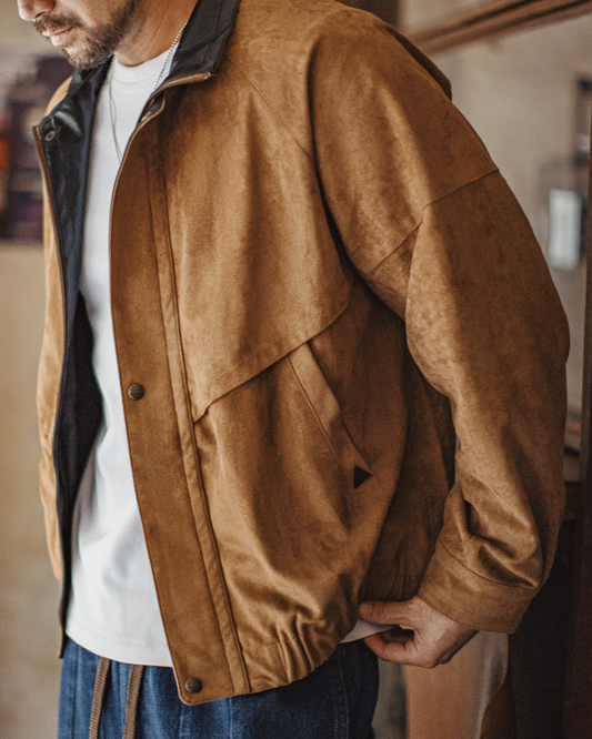 スエードタッチ切り替えジャケット 2237