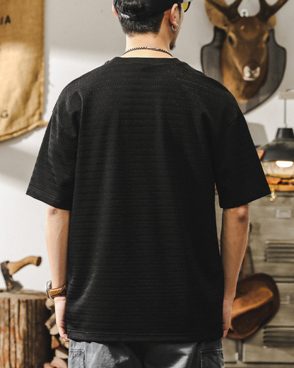 デラノ ジャガード織Tシャツ 1514