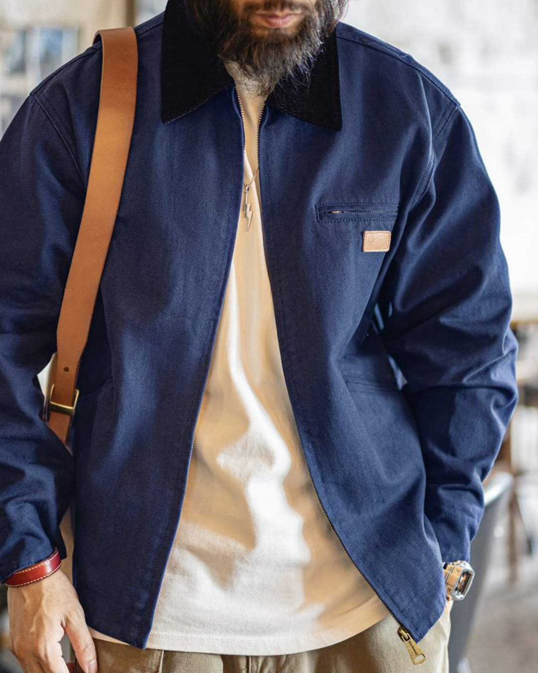 トノパー コーデュロイカラーデニムジャケット 2254