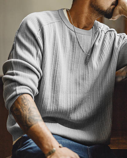 アントニア クルーネックルーズフィットリブニット 2188