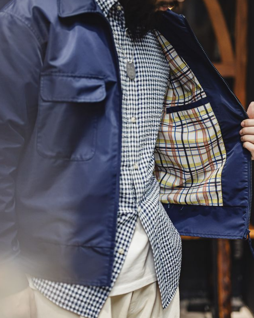 タンパ バック刺繍ナイロンジャケット 2215