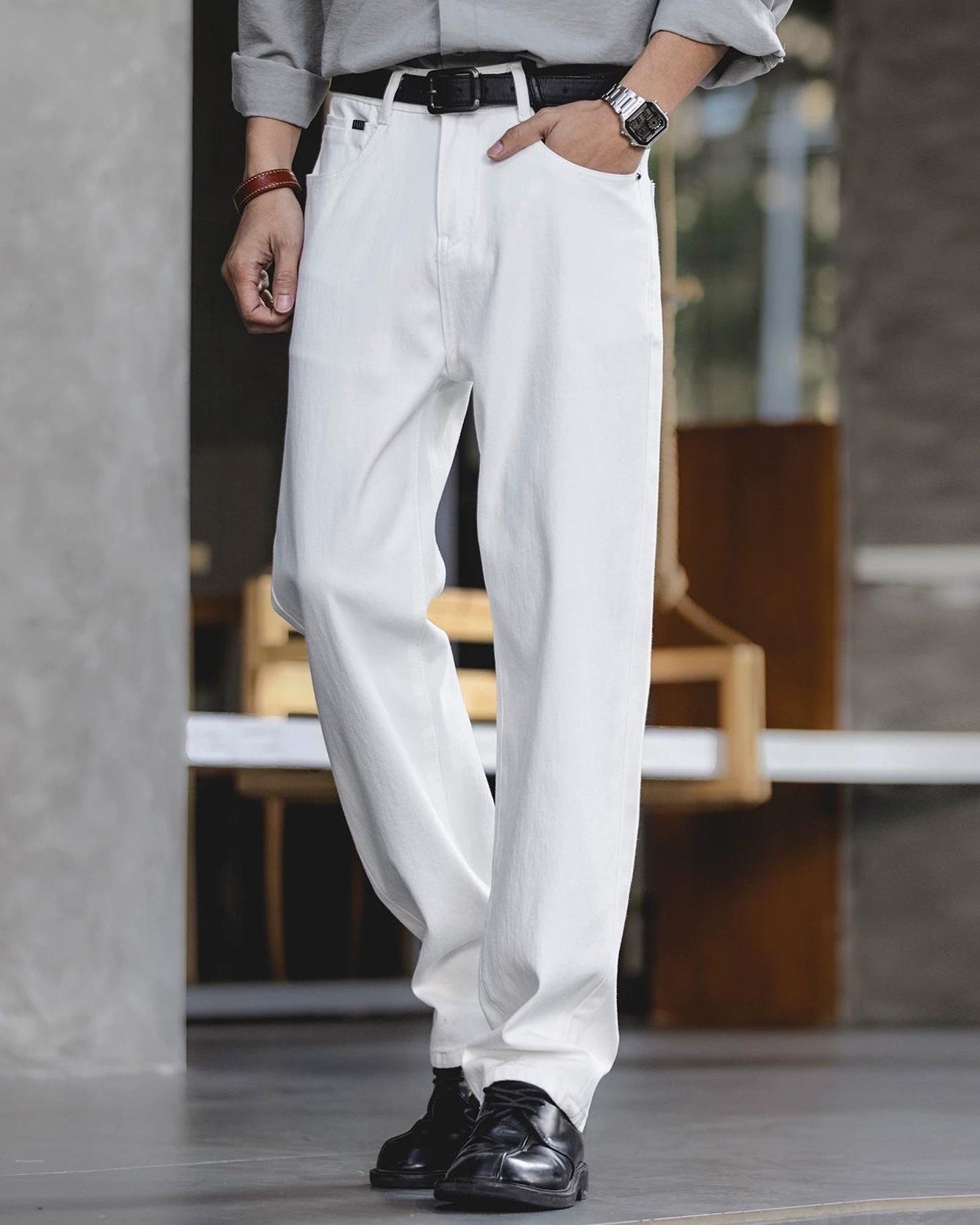 カポレイ ワイドストレートホワイトパンツ 2505