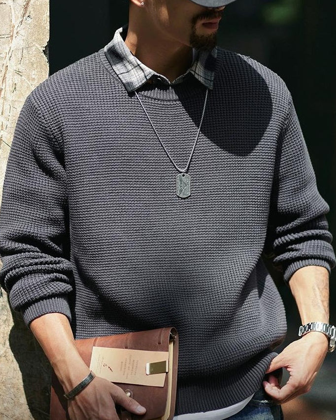 ナンタケット ドッキングシャツワッフルニット 2304