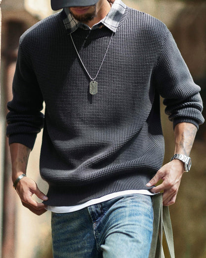 ナンタケット ドッキングシャツワッフルニット 2304