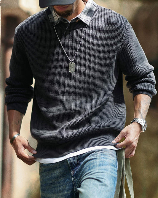 ナンタケット ドッキングシャツワッフルニット 2304