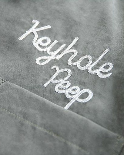 オイルシティ レタードエンブロイダリーオープンカラーシャツ 2635