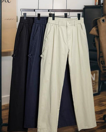 エジソン サイドボタンストレートワークパンツ 2437