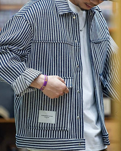 クープビル ストライプデニムジャケット 2518