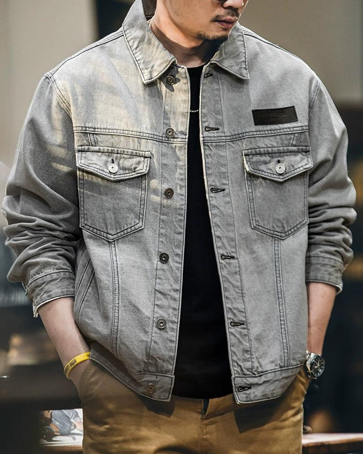 オレイサ ウォッシュグレーデニムジャケット 2338