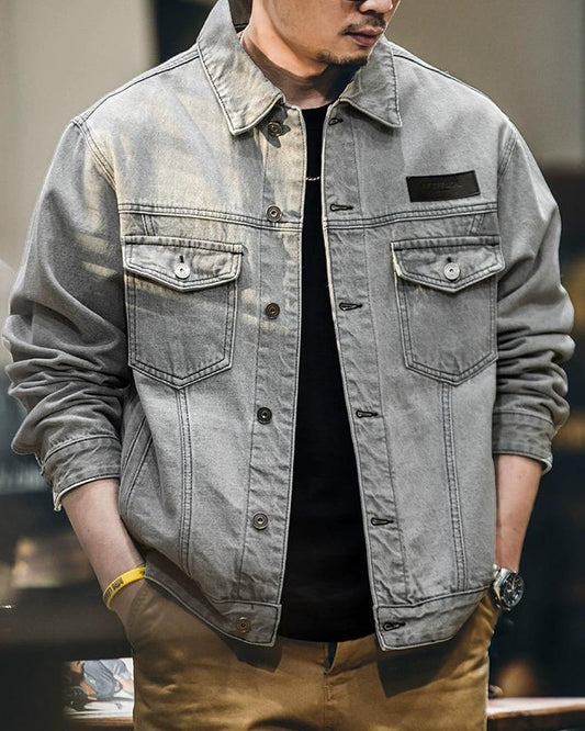 オレイサ ウォッシュグレーデニムジャケット 2338