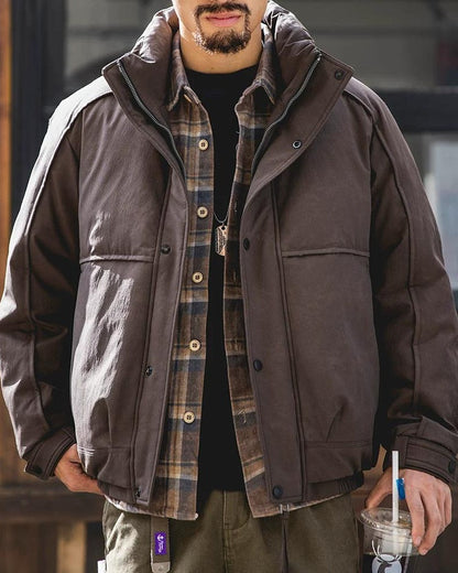 ジョンソンシティ 切替ハイネックワイドブルゾン 2418