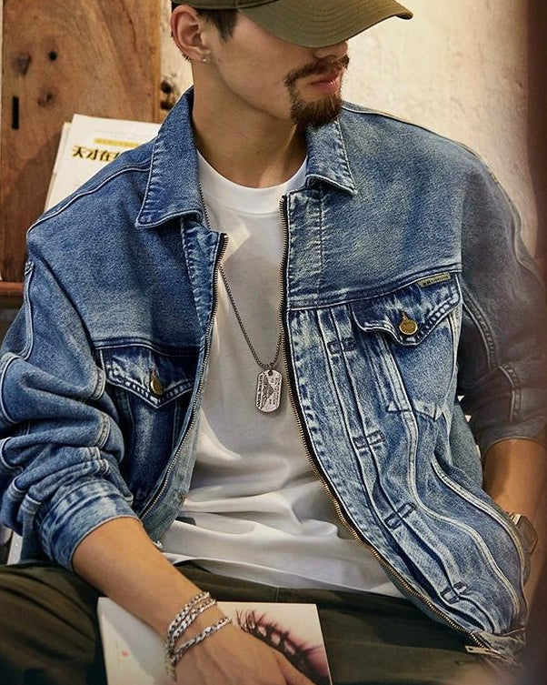 イーニッド ウォッシュドジップアップデニムジャケット 2335