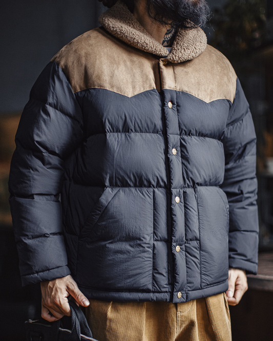 アセンズ ボア襟ウエスタンヨークダウンジャケット 2282