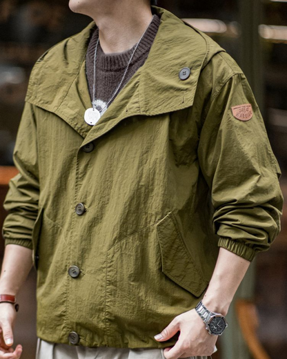 キーウェスト スタンドカラーライトブルゾン 2217