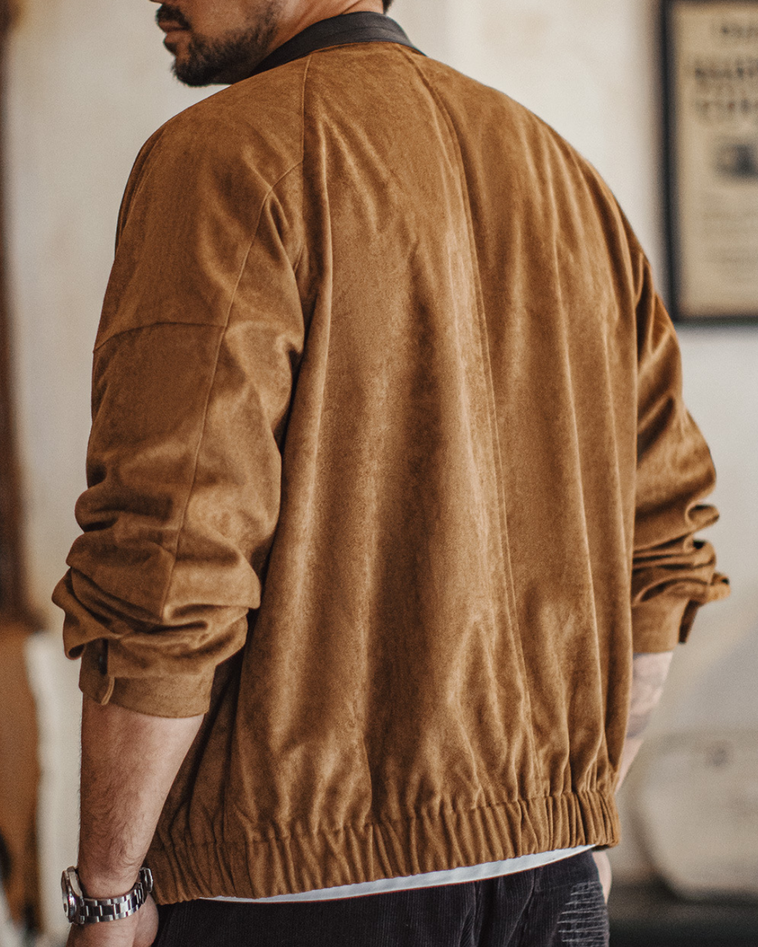 スエードタッチ切り替えジャケット 2237
