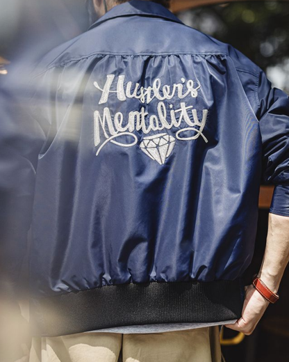 タンパ バック刺繍ナイロンジャケット 2215