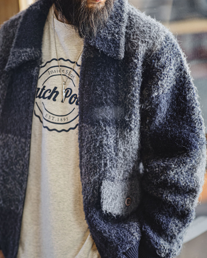 グリーンベイ ボアチェックジップアップジャケット 2232