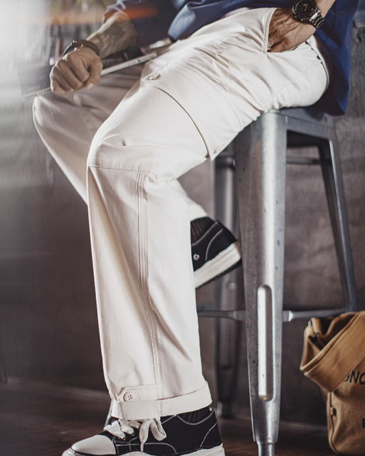 コディ オフホワイトフラップポケットカーゴパンツ 2272