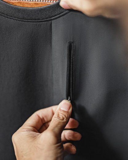 フォートワース ジップポケットクルーネックトップス 2274