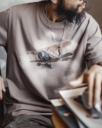 リーチバーグ レトロエアプレーングラフィックTシャツ 2774