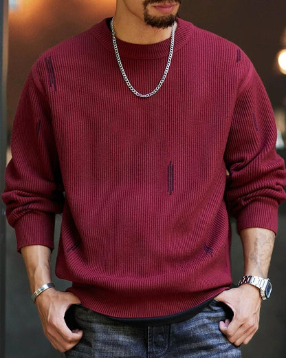 シエラビスタ エッジリブクルーネックセーター 2318