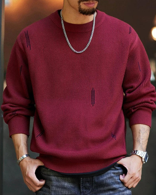 シエラビスタ エッジリブクルーネックセーター 2318