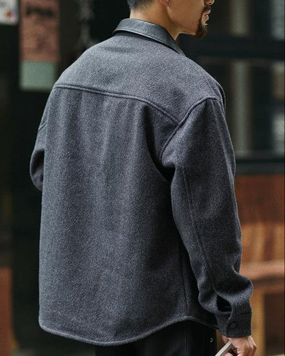 ローラ レザーカラーメルトンシャツブルゾン 2401