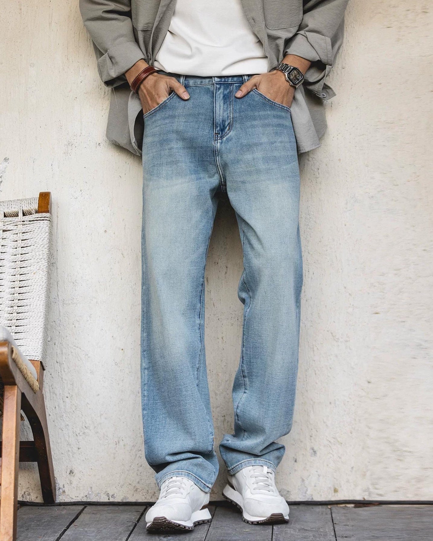 クックビル ルーズストレートデニムパンツ 2468