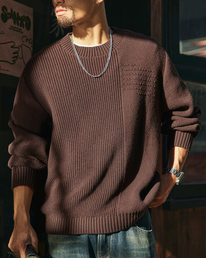 リフエ 切替デザインニットプルオーバー 2378