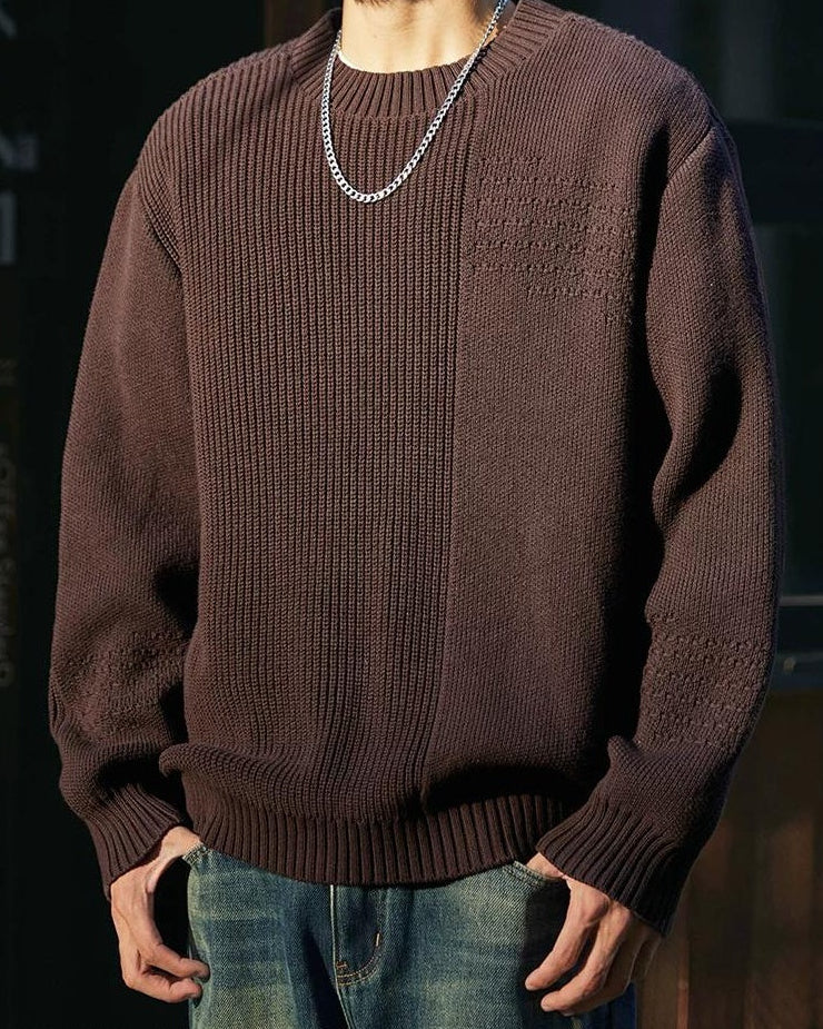 リフエ 切替デザインニットプルオーバー 2378