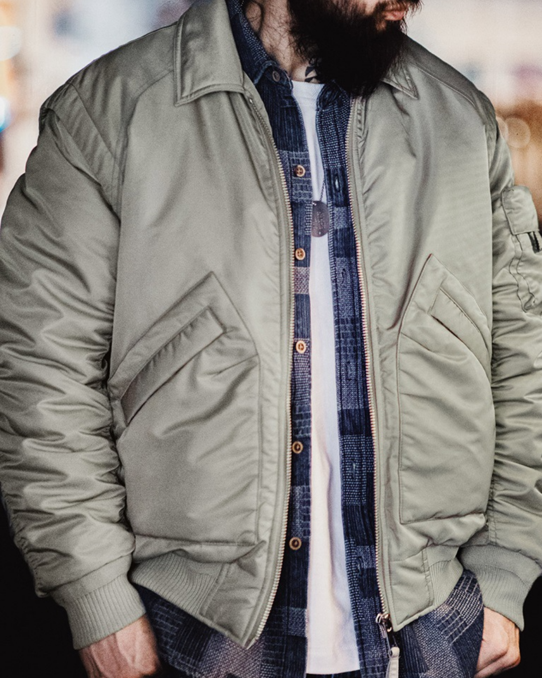 レギュラーカラーフライトジャケット 2228