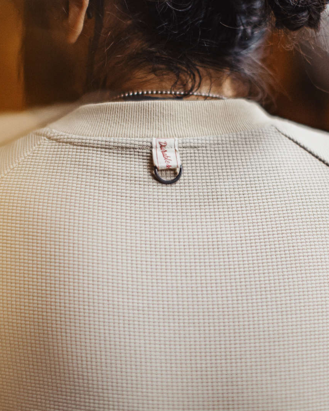 メドフォード 裾ドロストワッフル編みラグランスウェット 2249