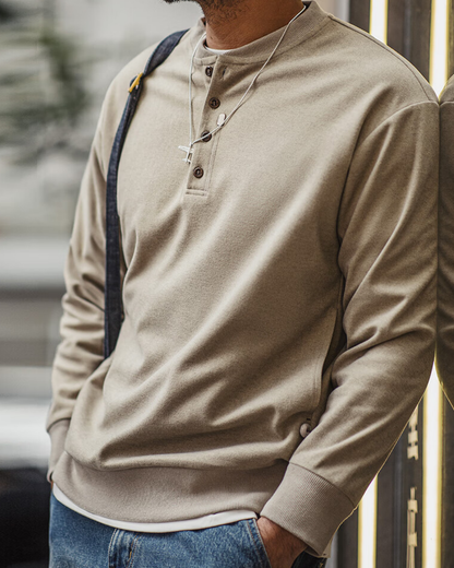 ジェネヴィーヴ ヘンリーネックカットソー 2186