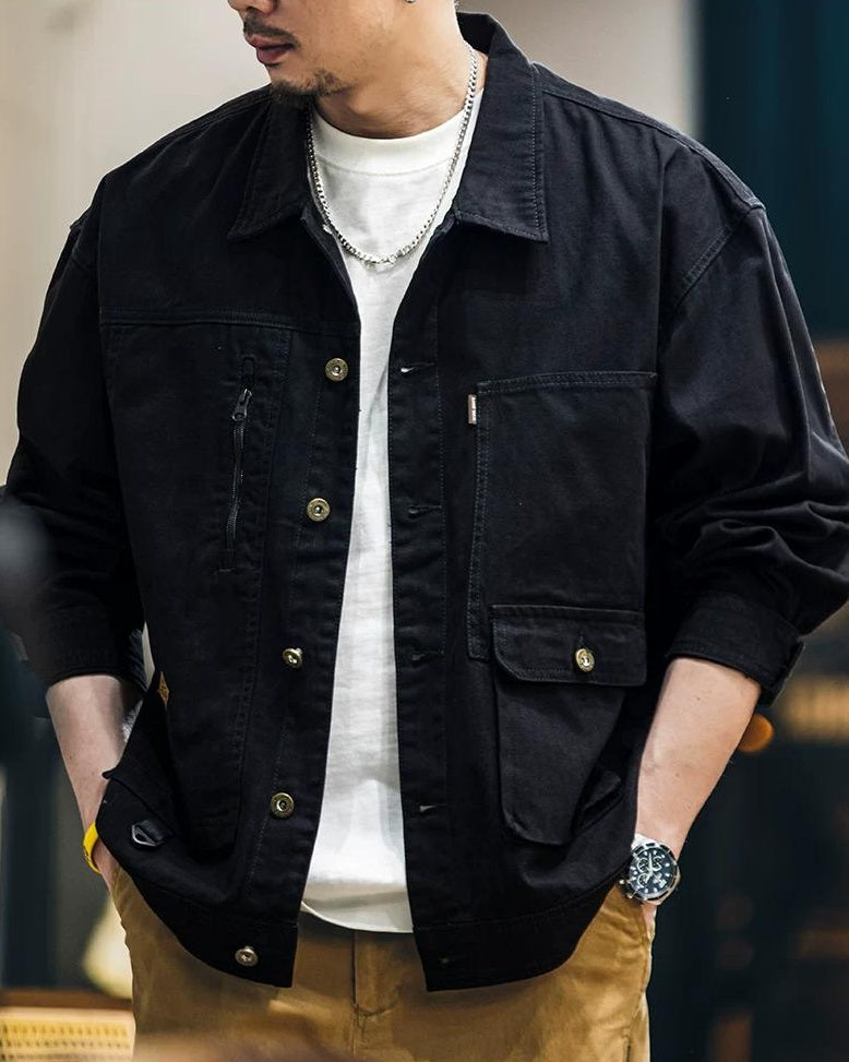 オタムワ キャンバスジップワークジャンパー 2403