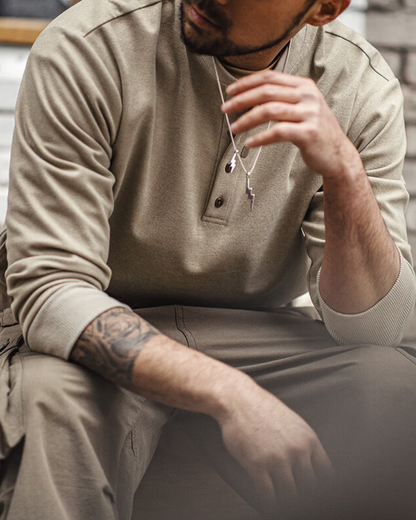 ジェネヴィーヴ ヘンリーネックカットソー 2186