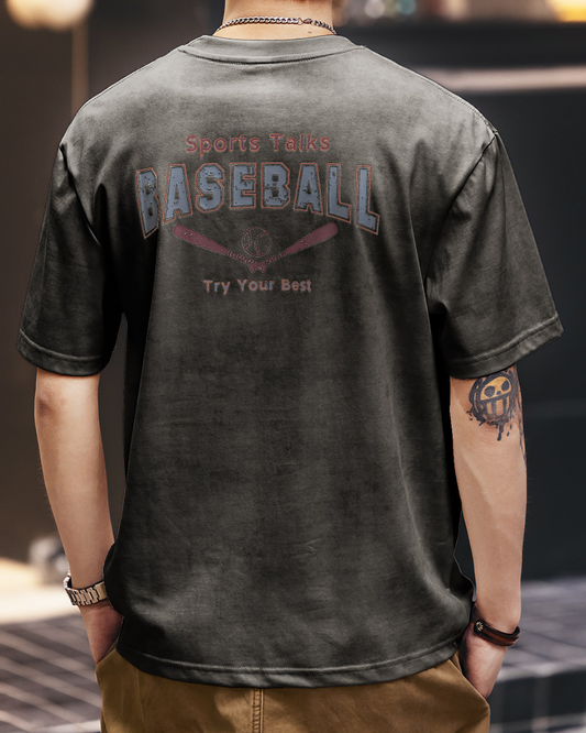 ビーバー ベースボールプリントTシャツ 1505