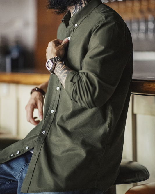 バッファロー アースカラーオックスフォードシャツ 2233