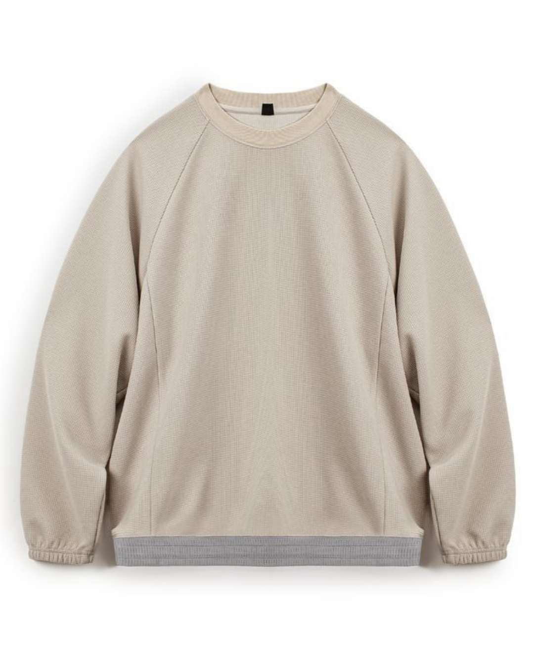 メドフォード 裾ドロストワッフル編みラグランスウェット 2249