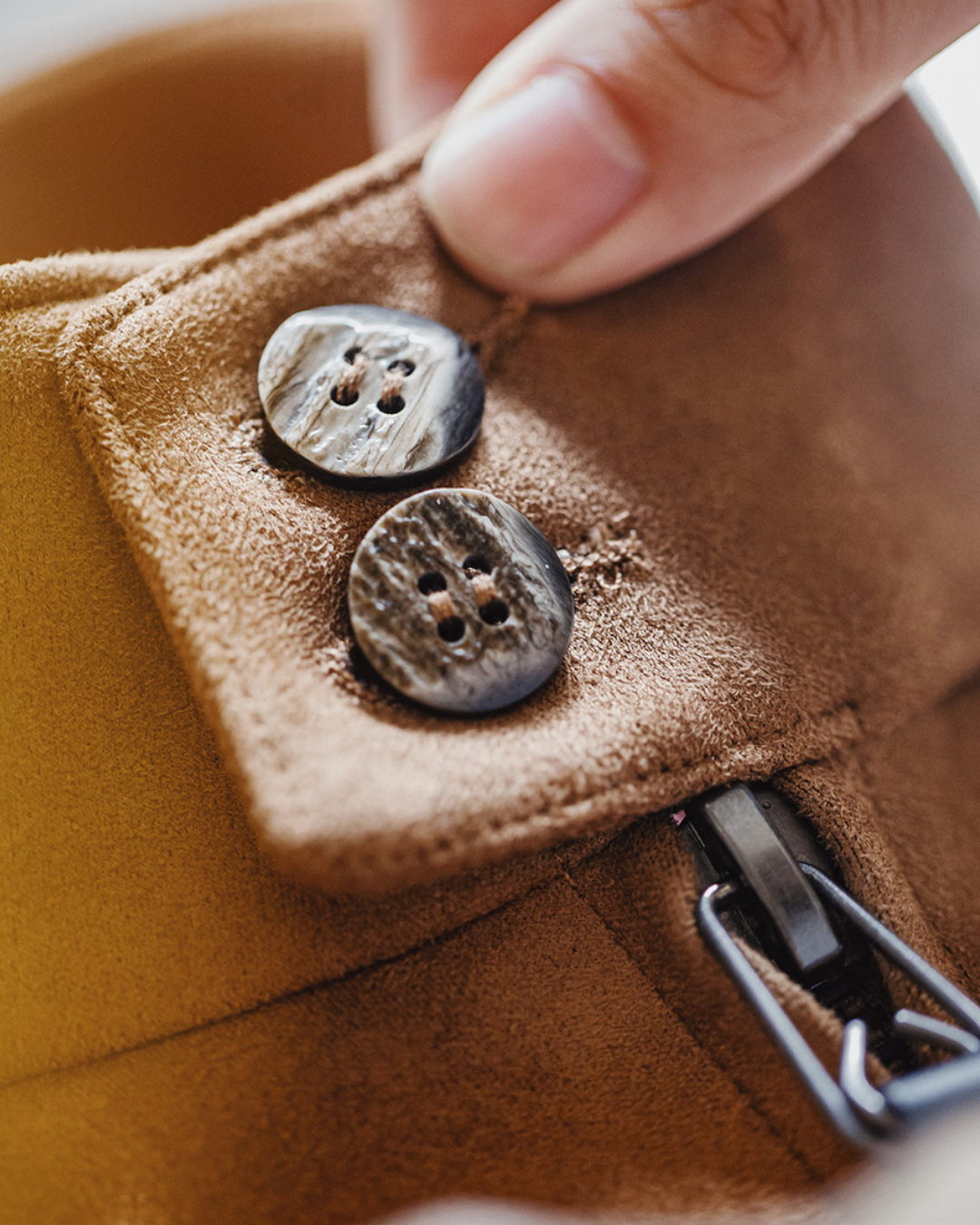 エイプリル  スエードタッチスタンドカラージャケット 2187